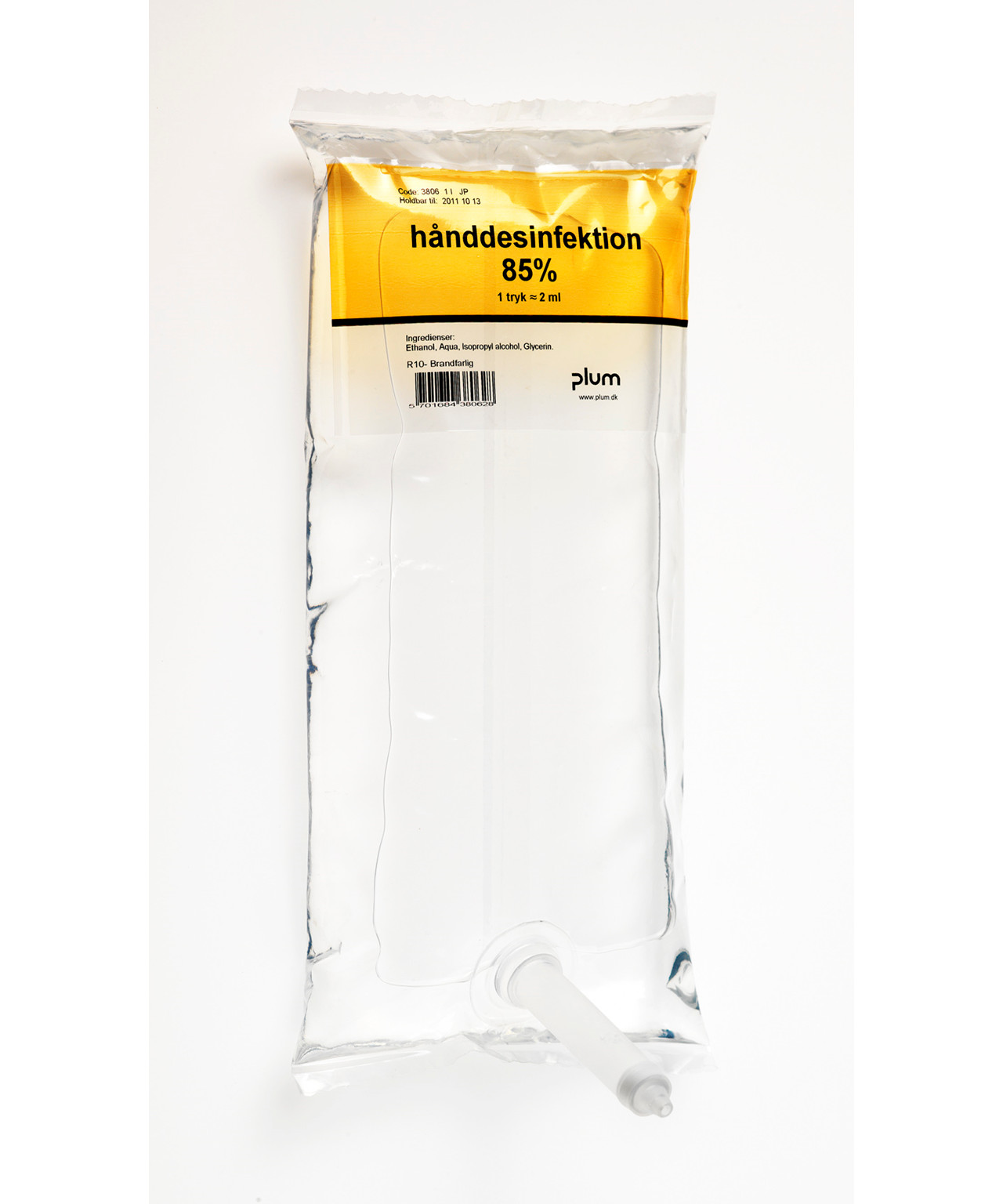 Plum Hånddesinfektion 85% Gel 1L billede