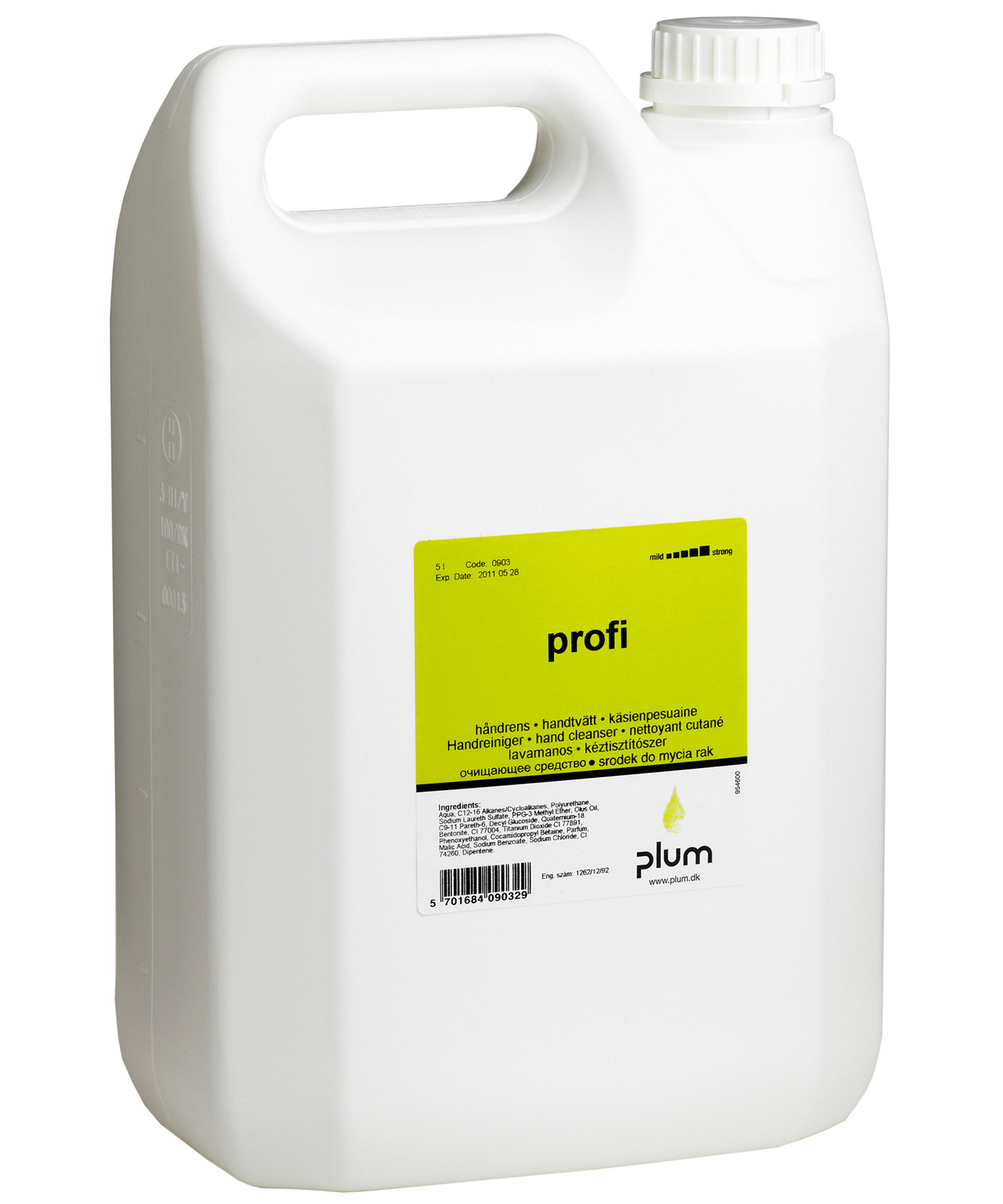 Håndrens Plum Profi, 5 l plastdunk inkl. pumpe