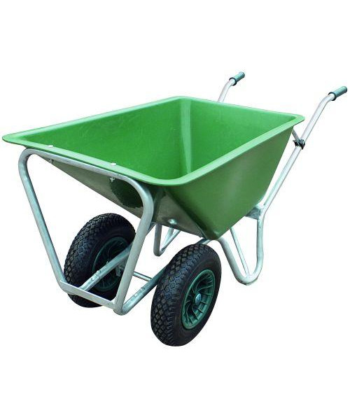 Staldkærre m/ plastkasse 160L