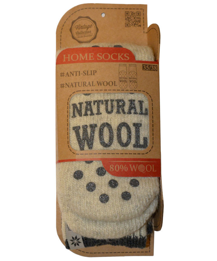 Se Wool Wear ragsokker m/ antiskrid (35-38) hos Specialbutikken