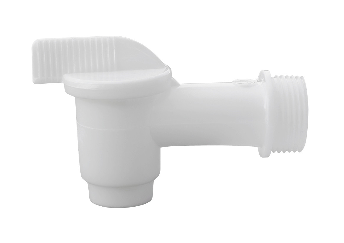 Aftapningshane 3/4" RG udv. hvid plast