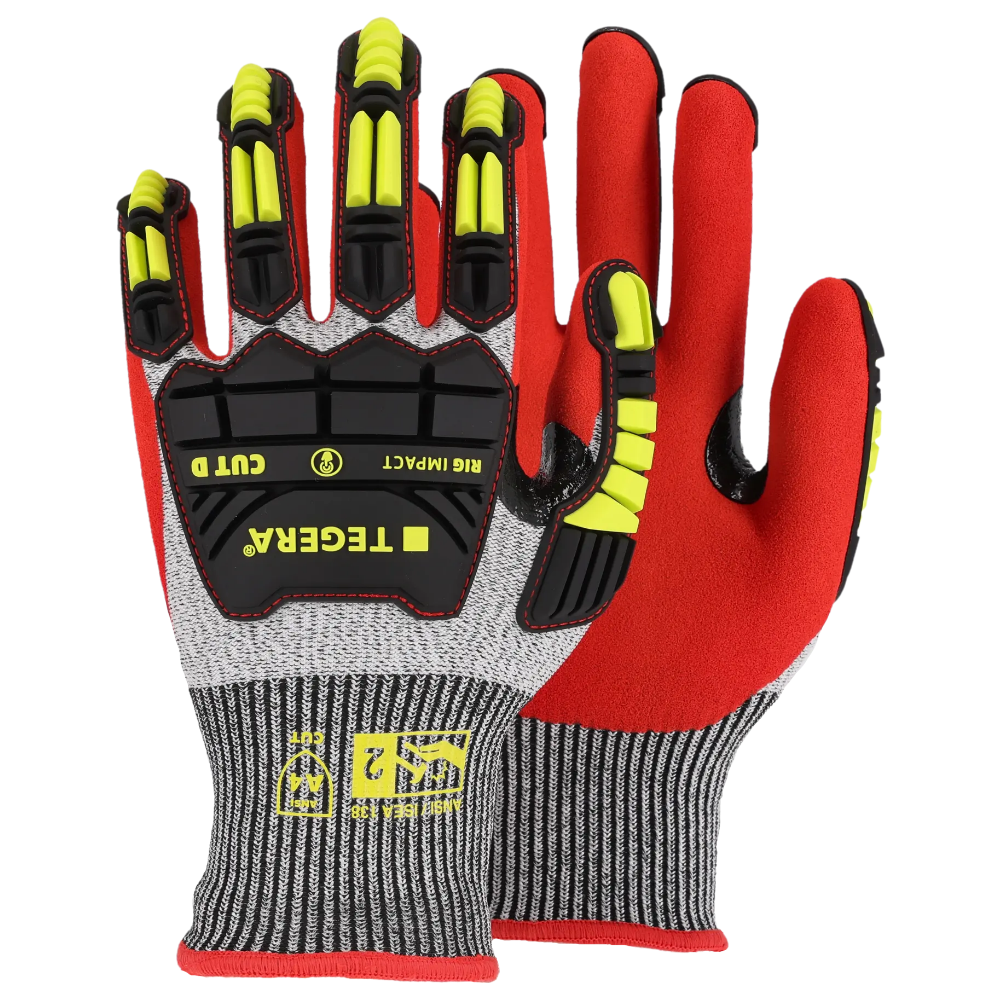 Tegera Rig Impact 422 Slag- og skærebeskyttende Handsker (Str.12 (3XL))