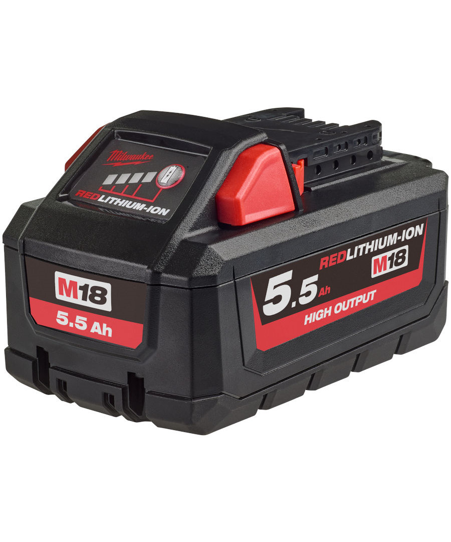 Milwaukee M18 5 5ah High Output Redlithium Ion Batteri