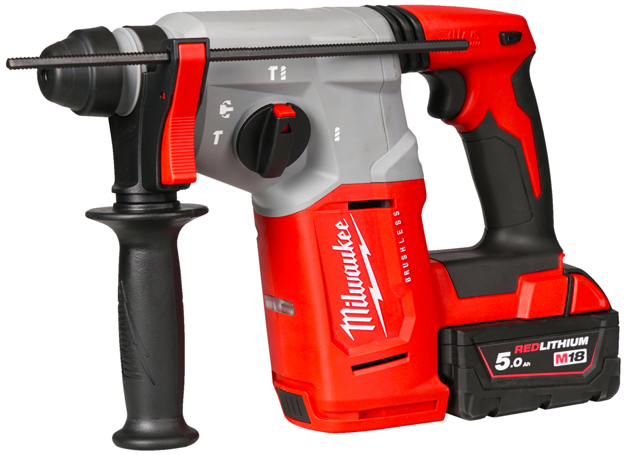 Milwaukee Borehammer M18 BLH-502X inkl. 2 stk. 5,0 Ah batterier