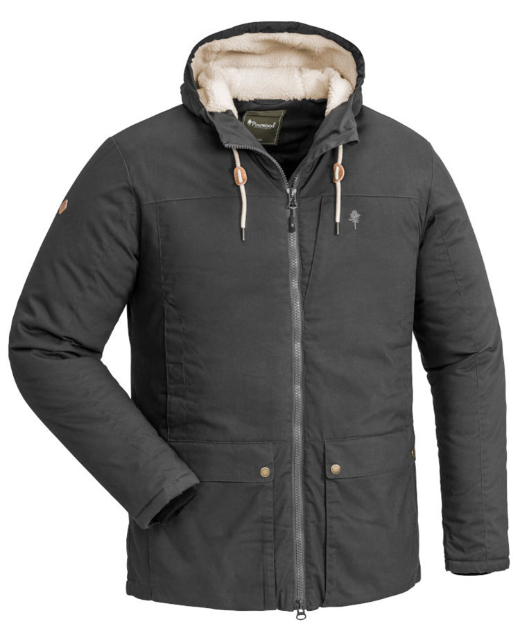 Pinewood Borgan Vinterjakke Dark Anthracite S