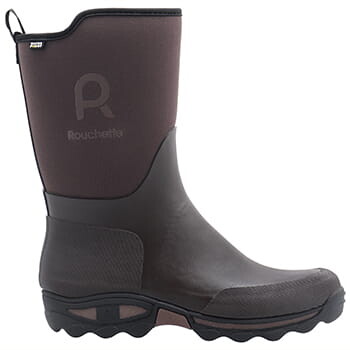 Rouchette Kort Gummistøvle - Herre (Brun, 40)