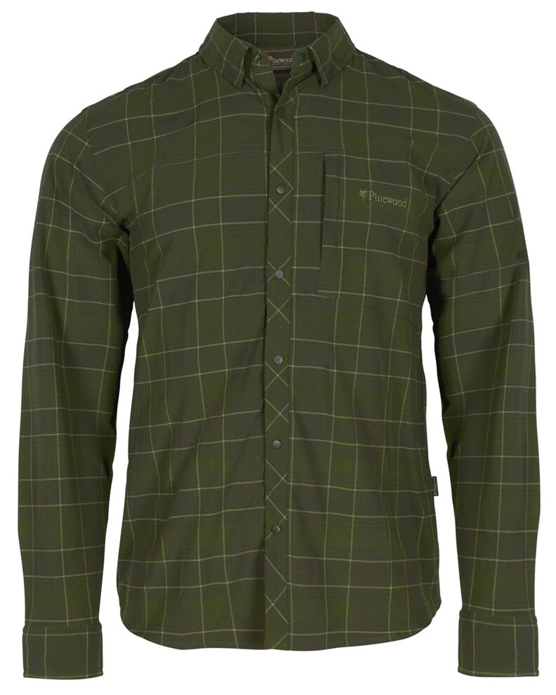 Pinewood Abisko Trekking L/s Shirt Moss Green