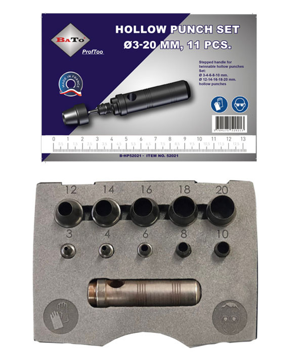 BaTo huggepibesæt Ø3-20 mm billede