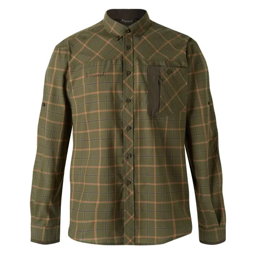 Pinewood Wolf Herreskjorte (Green/Terracotta, M)