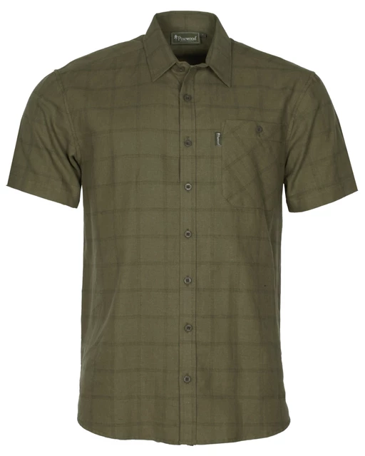 Pinewood Värmano Hemp K/Æ Skjorte (Green, 3XL)
