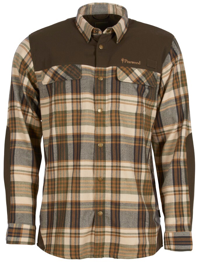 Pinewood Furudal Pro Tracker Wool Shirt Beige/suede Brown M