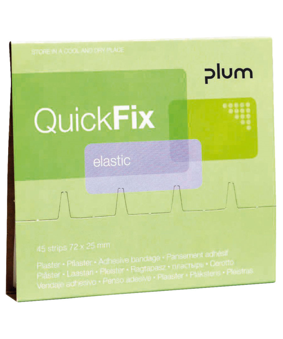 Plum Quickfix Refill Plastre Til Plasterdispenser - 45 Stk - Plum Håndhygiejne Og Førstehjælp