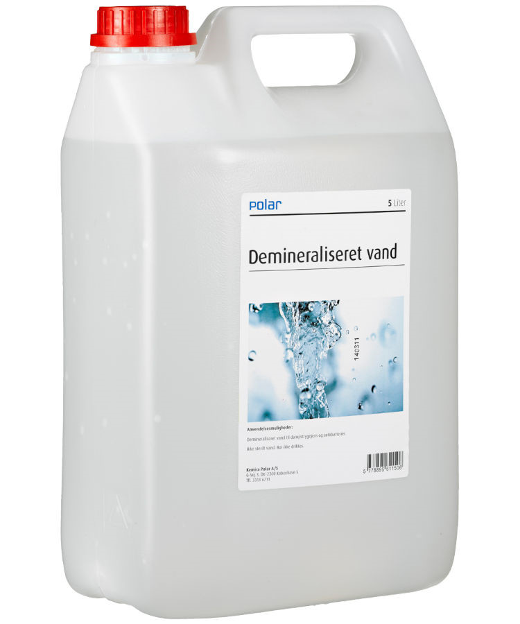 Polar demineraliseret vand 5L