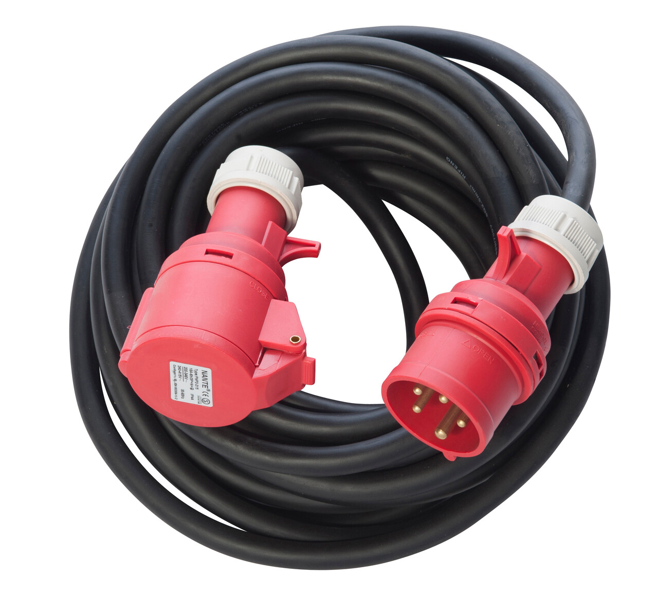 10 M Forlængerkabel 400V 2,5MM