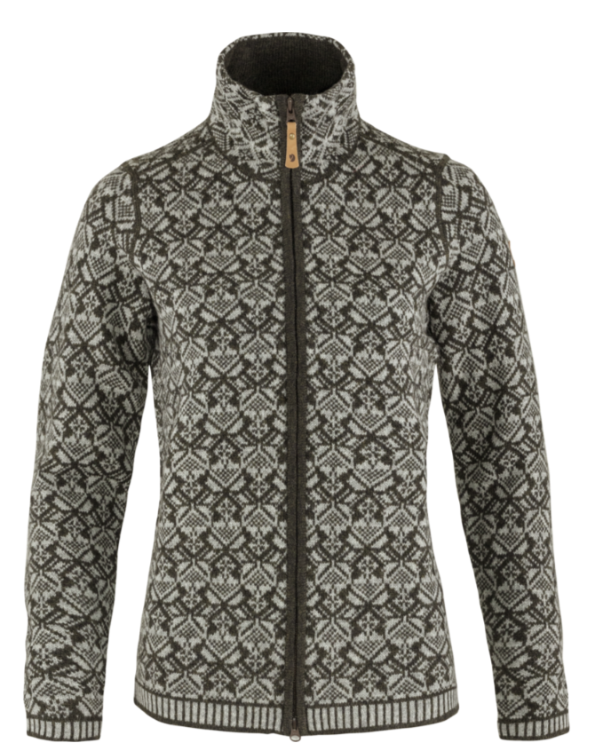 Fjällräven Snow Cardigan W (KUN XS) (Dark Olive, XS)