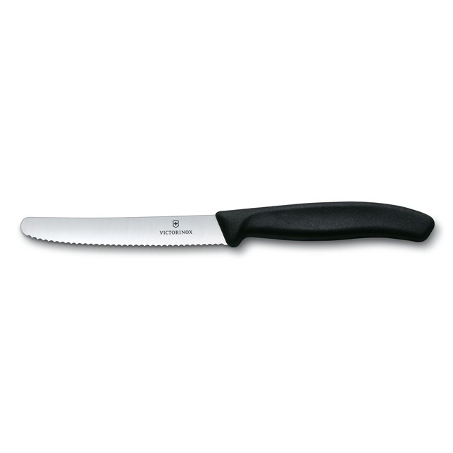 Se Victorinox Tomato & Sausage Knife, Black - Kniv hos Specialbutikken