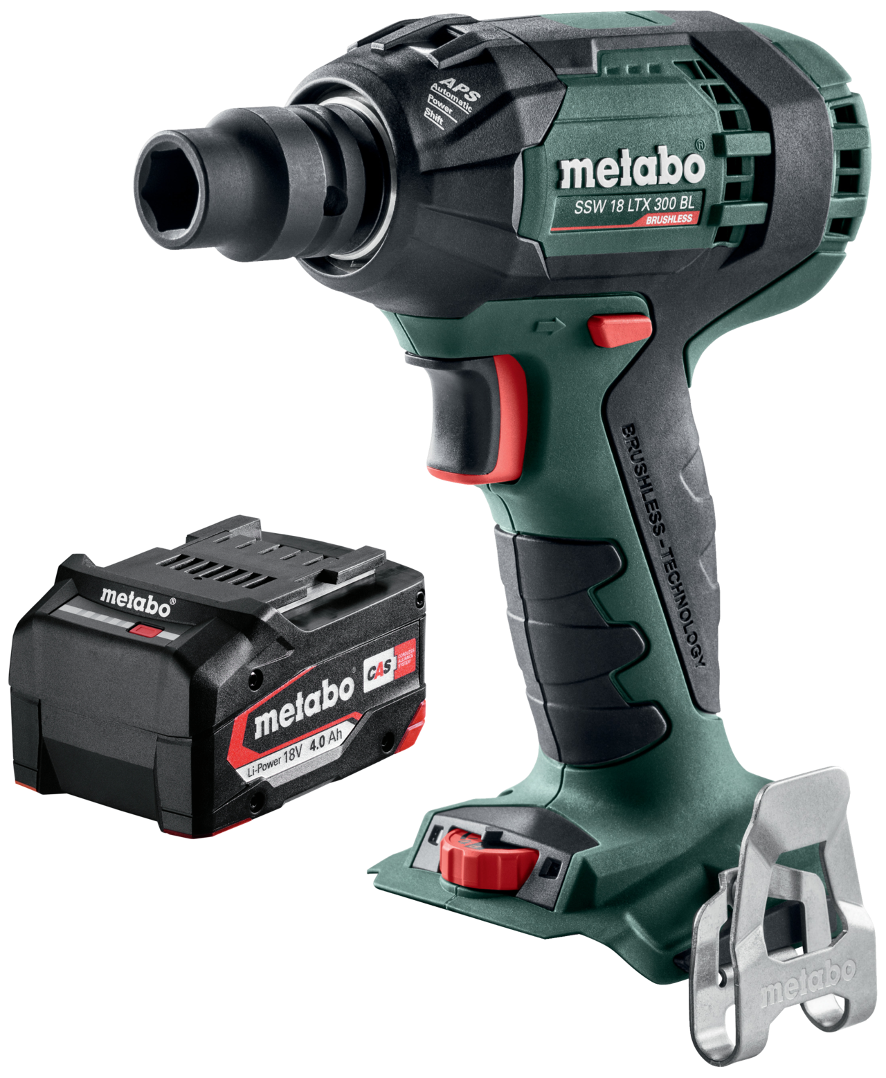 Metabo Slagnøgle SSW 18 LTX 300 BL m/ 1 stk. Batteri 18V