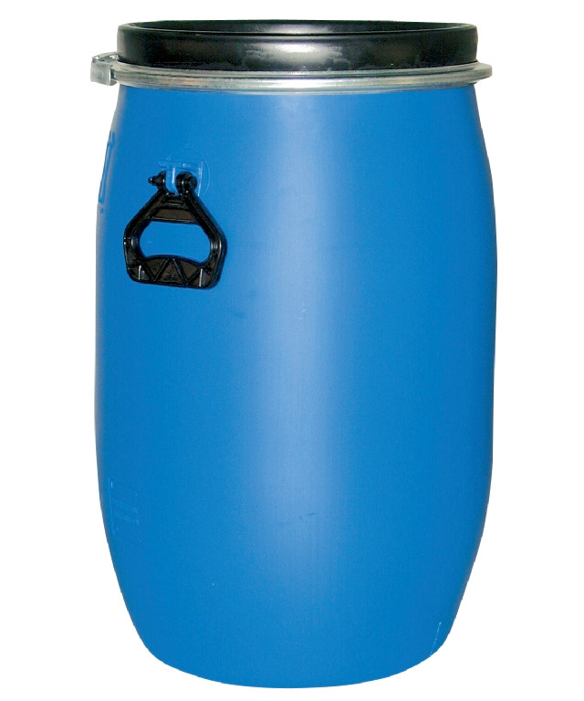 Fodertønde med låg 60 liter