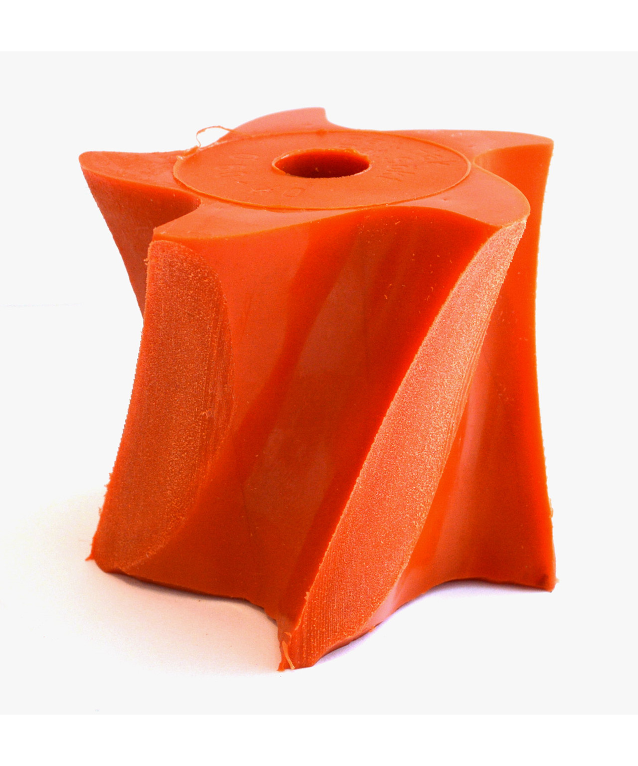 Orange nylonssnolle 60 mm 5 tands