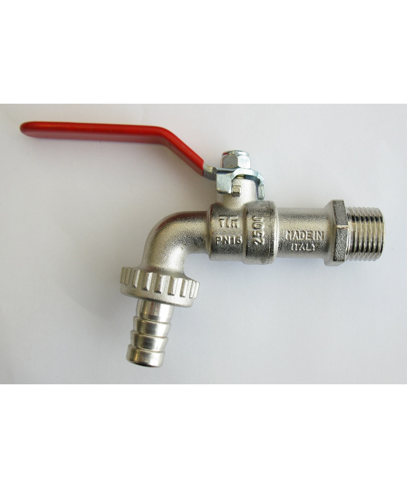 Aftapningshane 1/2" m/ Slangeforskruning