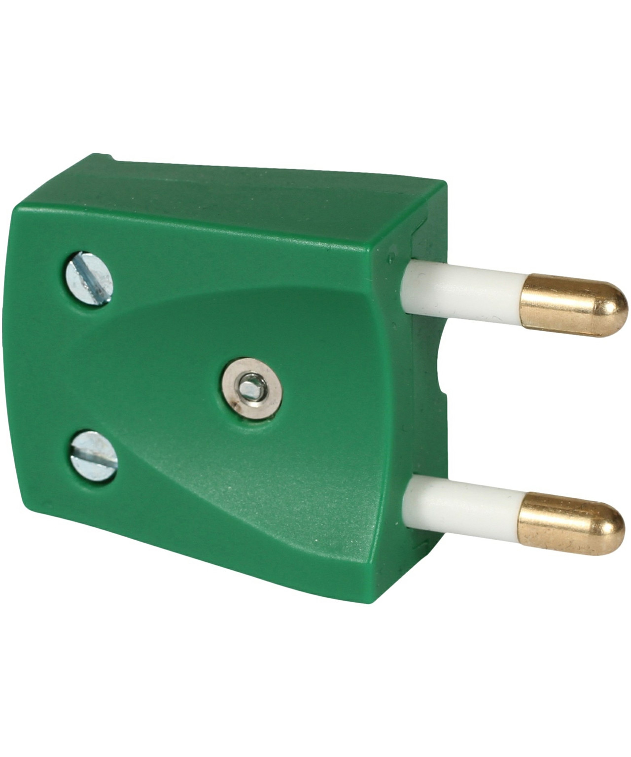 Hanstik 250V flad grøn u/ jord