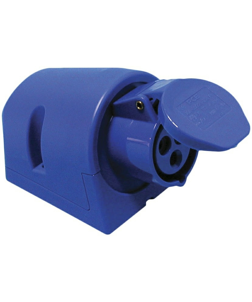 Vægstikkontakt 230V 16A CEE17 hunstik