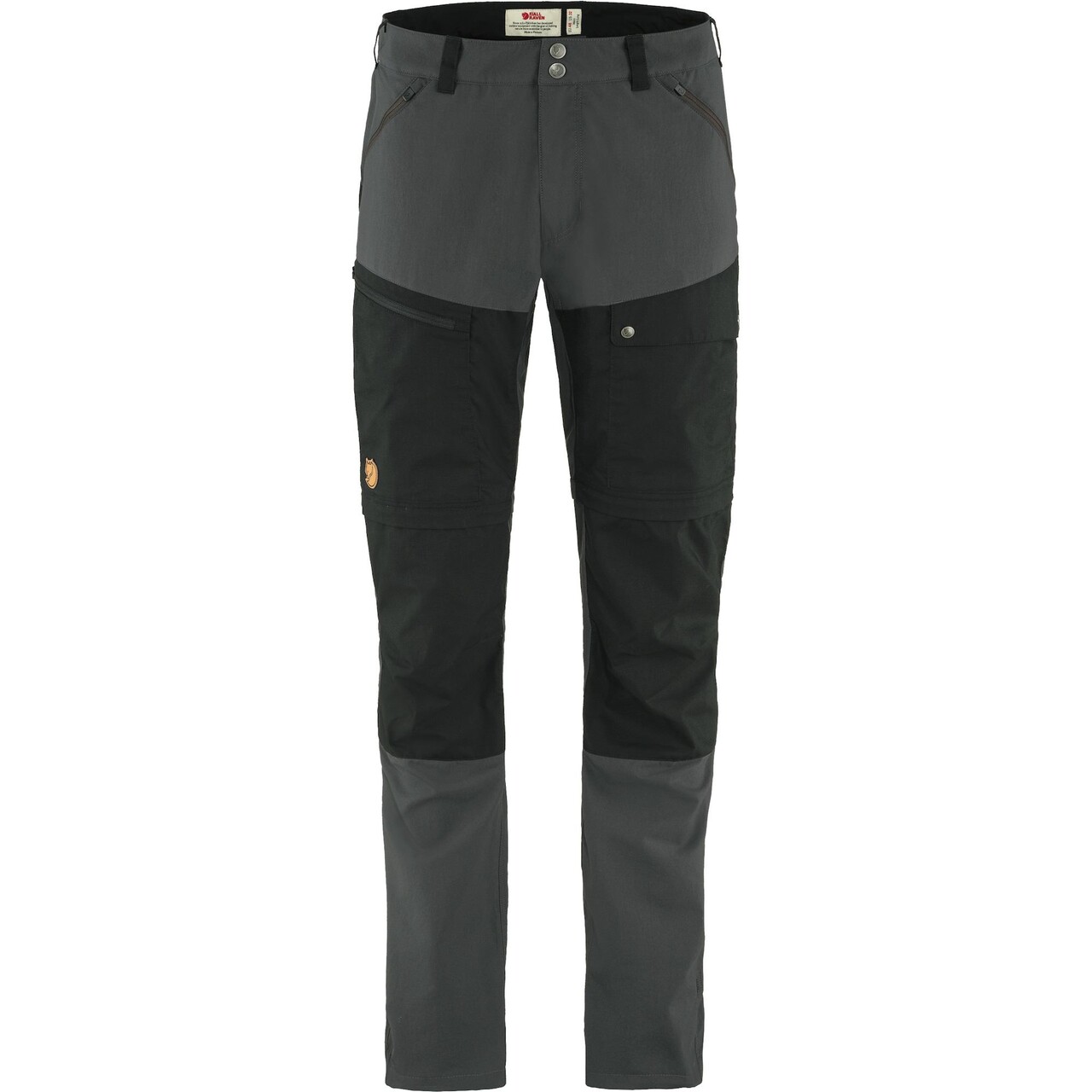 Se Fjällräven Abisko Midsummer zip off bukser (Dark Grey/Black, 56) hos Specialbutikken