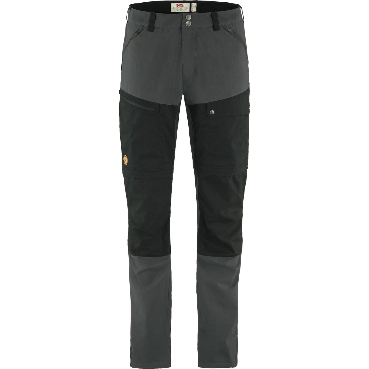 Fjallraven Abisko Midsummer Zip Off Bukser Dark Grey/black 54