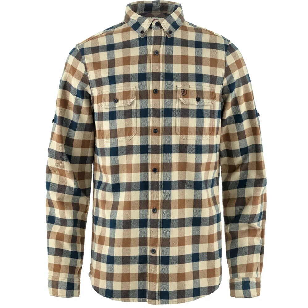 Fjällräven Mens Skog Shirt (Brun (FOSSIL-DARK NAVY/118-555) XX-large)