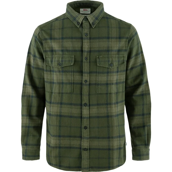 Fjällräven Mens Övik Twill Shirt (Grøn (DEEP FOREST-GREEN/662-620) Small)