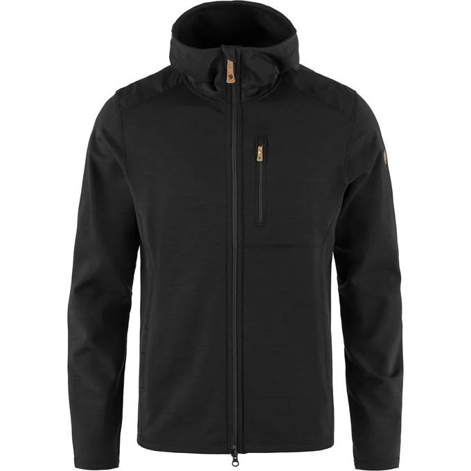 Fjällräven Mens Keb Fleece Hoodie (Sort (BLACK/550) Large)