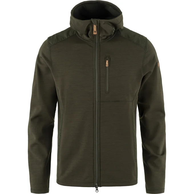 Fjällräven Mens Keb Fleece Hoodie (Grøn (DEEP FOREST/662) Large)