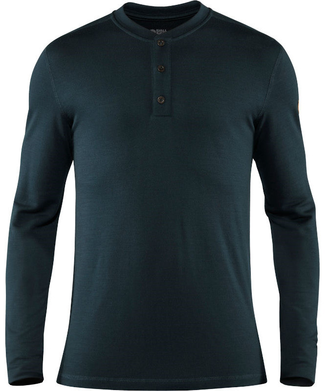 Fjällräven Mens Singi Merino Henley (Blå (DARK NAVY/555) Large)