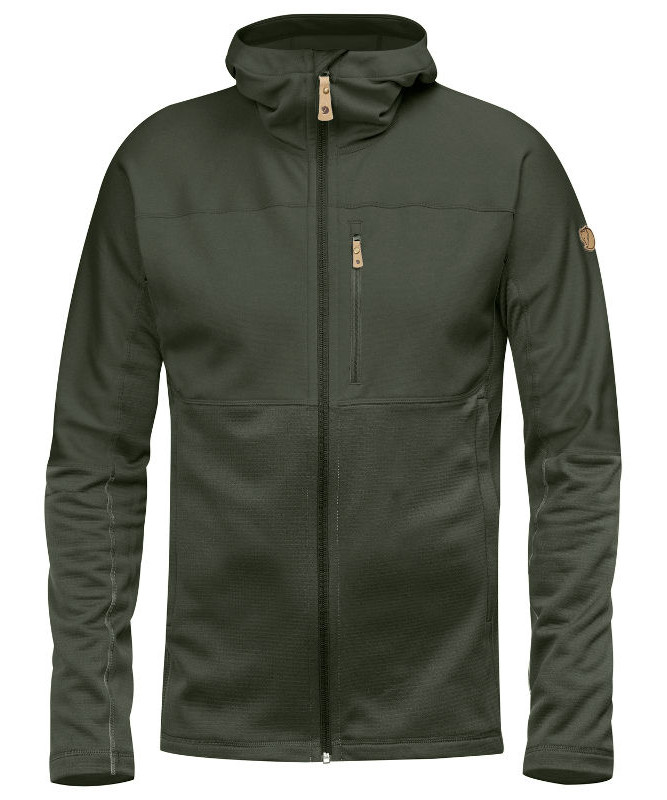 Fjällräven Mens Abisko Trail Fleece (Grøn (DEEP FOREST/662) Medium)
