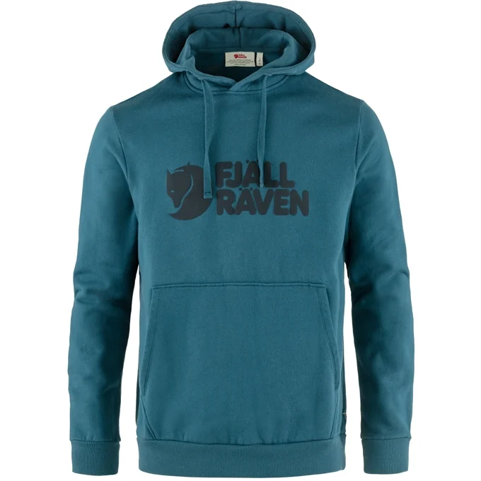 Fjallraven Logo Hoodie M Deep Sea 2xl