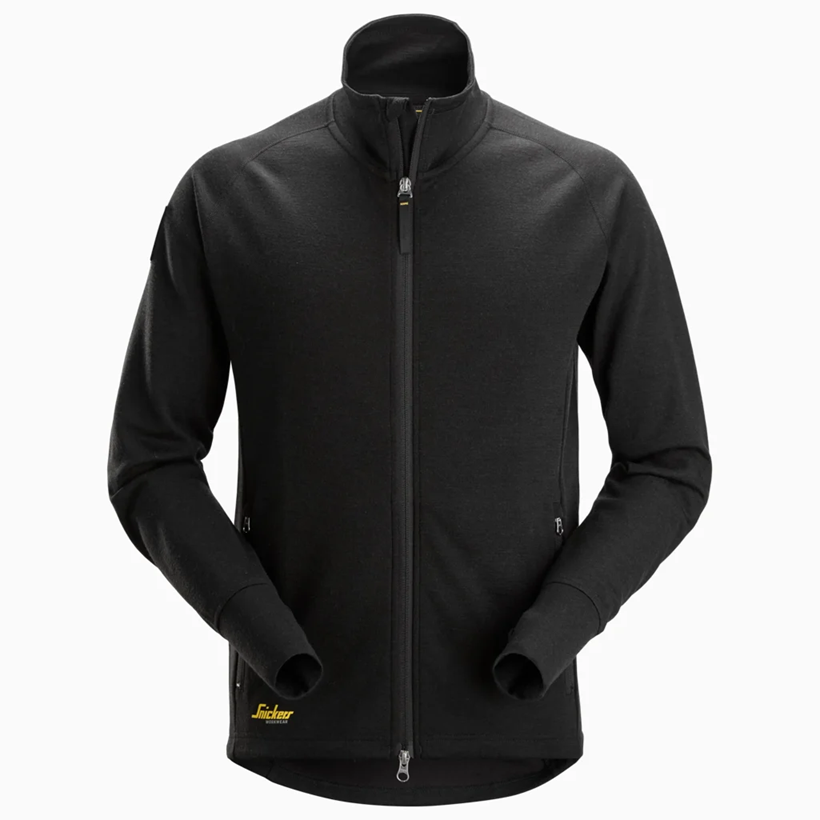 Snickers Mellemlagsjakke i uld (Sort, 2XL)