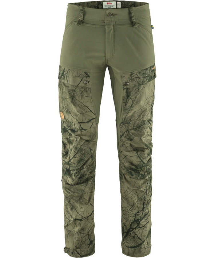 Se Fjällräven Keb Long bukser (Green Camo/L.Green, 56) hos Specialbutikken