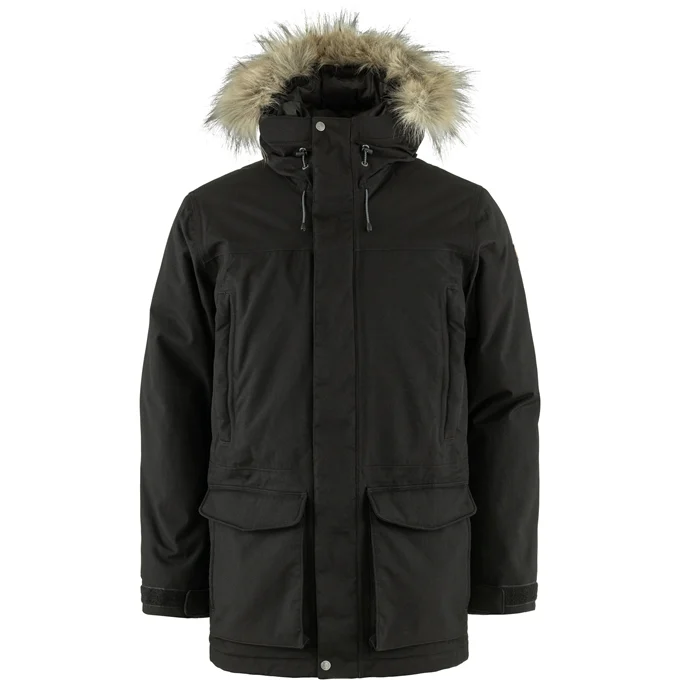 Fjällräven Nuuk Lite Parka Jakke - Herre (Black, M) billede