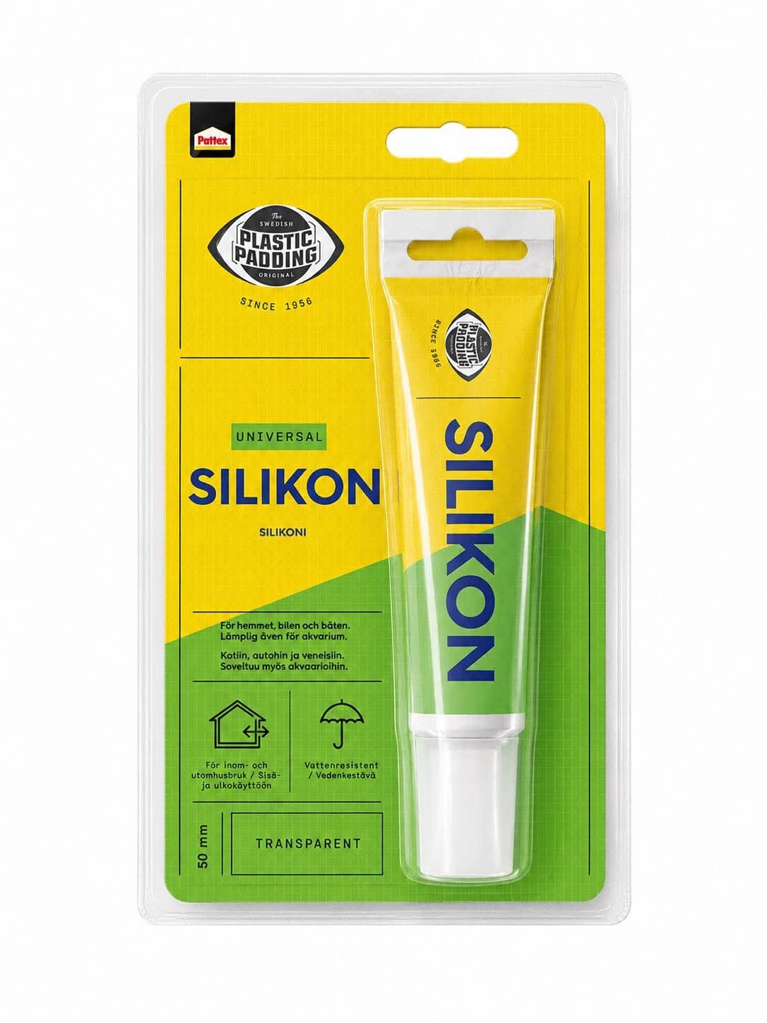 Plastic Padding Universal Silikone Transparent - 50 ml