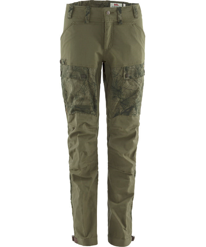 Fjällräven Lappland Hybrid bukser W Green Camo 36