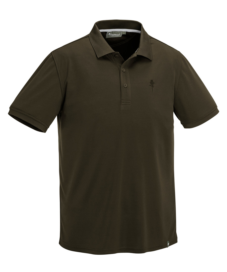 Pinewood Ramsey Coolmax Piqué polotrøje (Suede Brown, S)