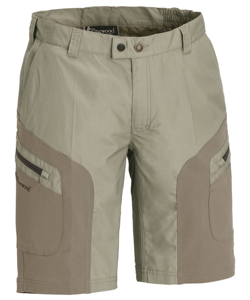 Pinewood Wildmark Stretch shorts (L. Khaki/D. Khaki, 46)