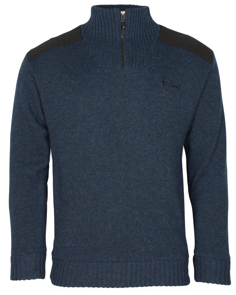 Pinewood Hurricane Sweater Dark Navy Melange