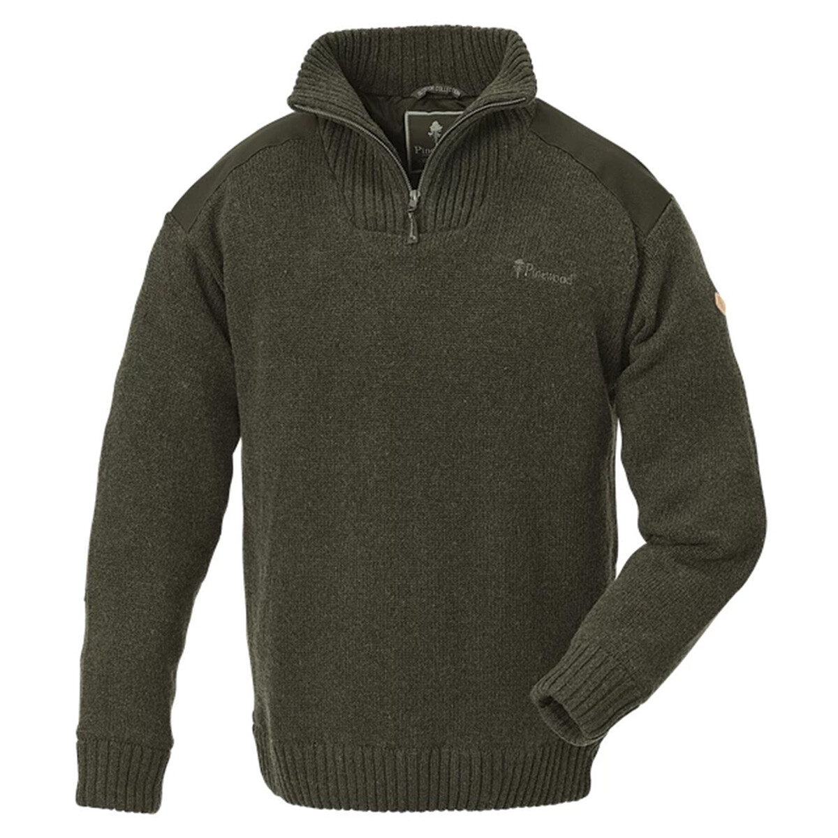 Se Pinewood Hurricane Sweater (D.Green Melange, 2XL) hos Specialbutikken