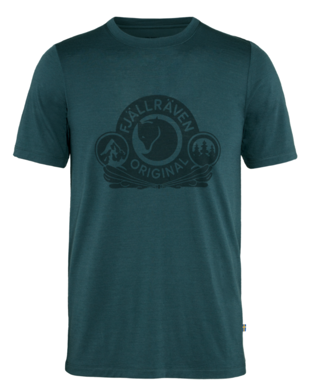 Fjällräven Abisko Wool Classic SS T-shirt M (Dark Navy, M)