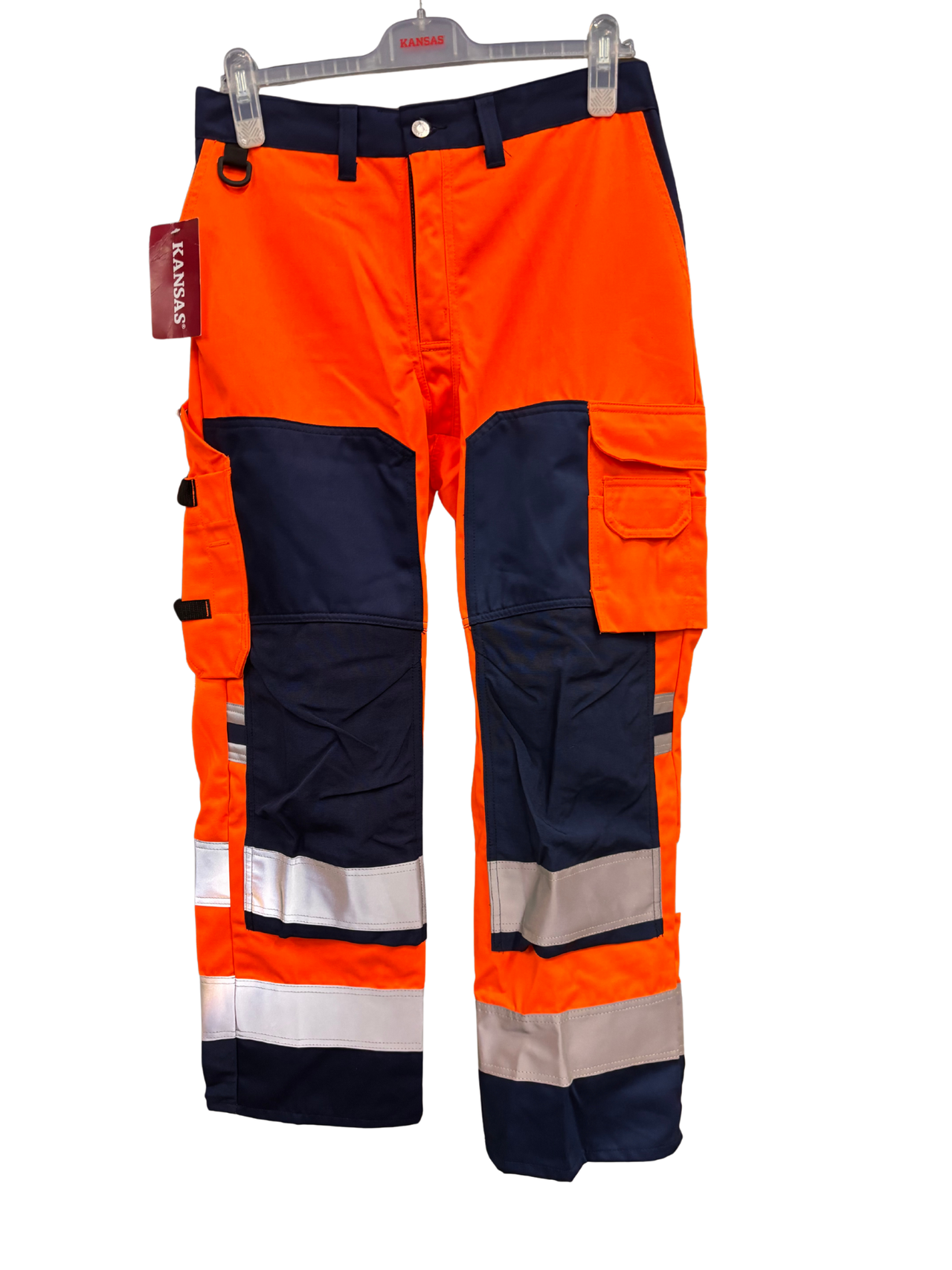 Kansas/Fristads Hi-Vis Bukser (Orange/Blå, D92)