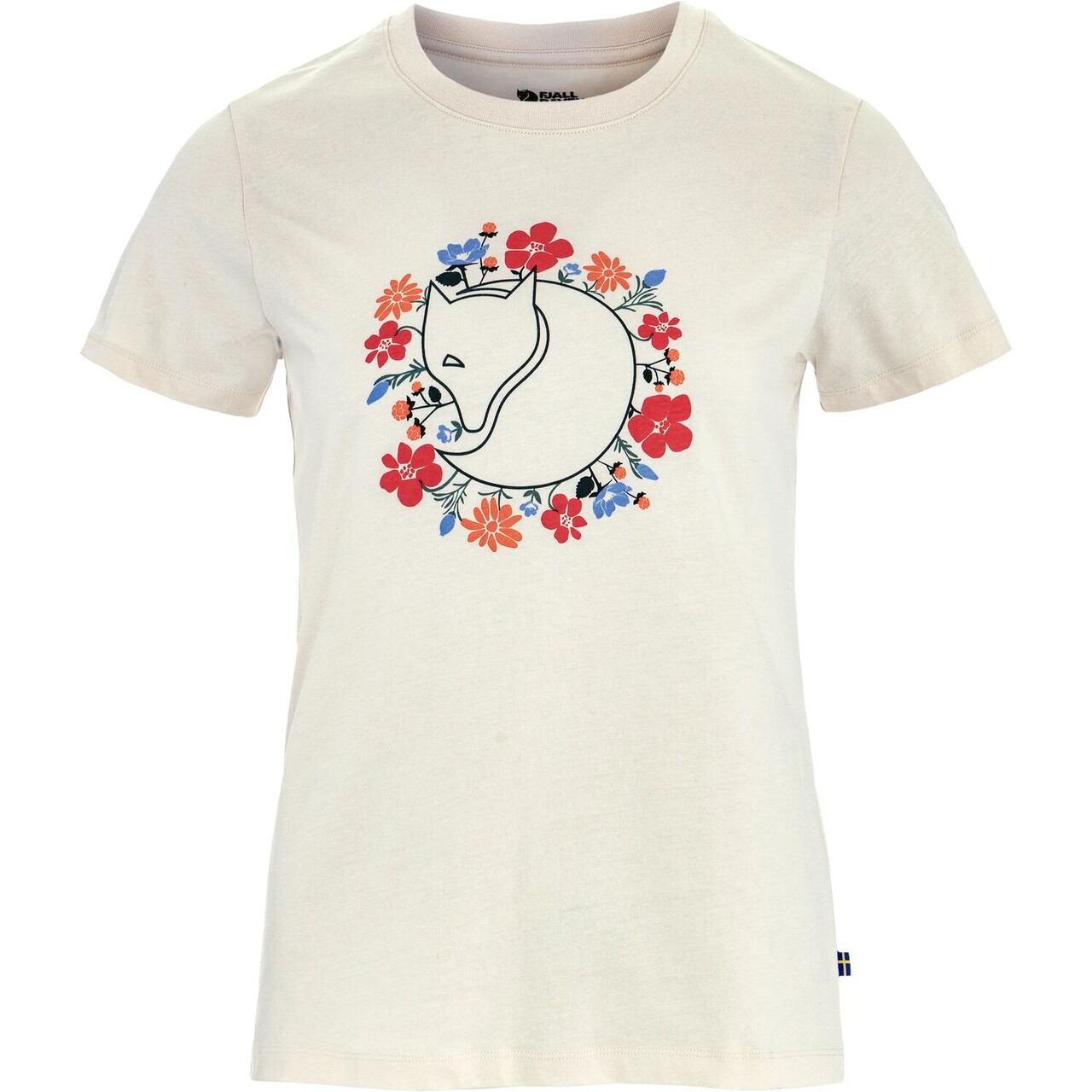 Fjällräven Fjällblomster Fox T-shirt W (Chalk White, L) billede