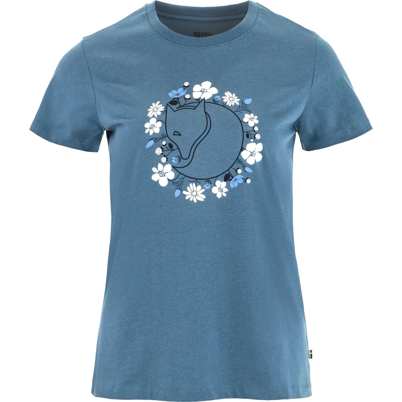 Fjällräven Fjällblomster Fox T-shirt W (Dawn Blue, L) billede