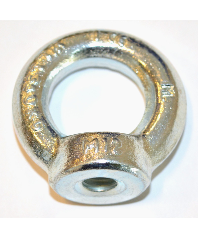 Øjemøtrik M12 galvaniseret