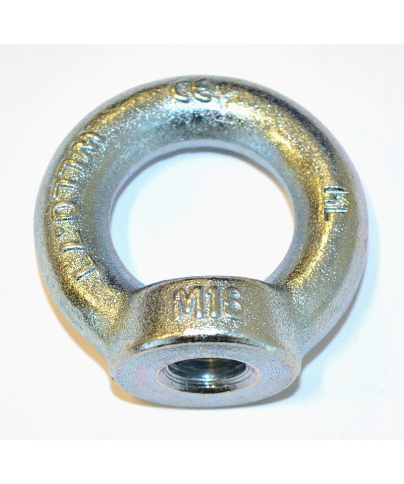 Øjemøtrik M16 galvaniseret